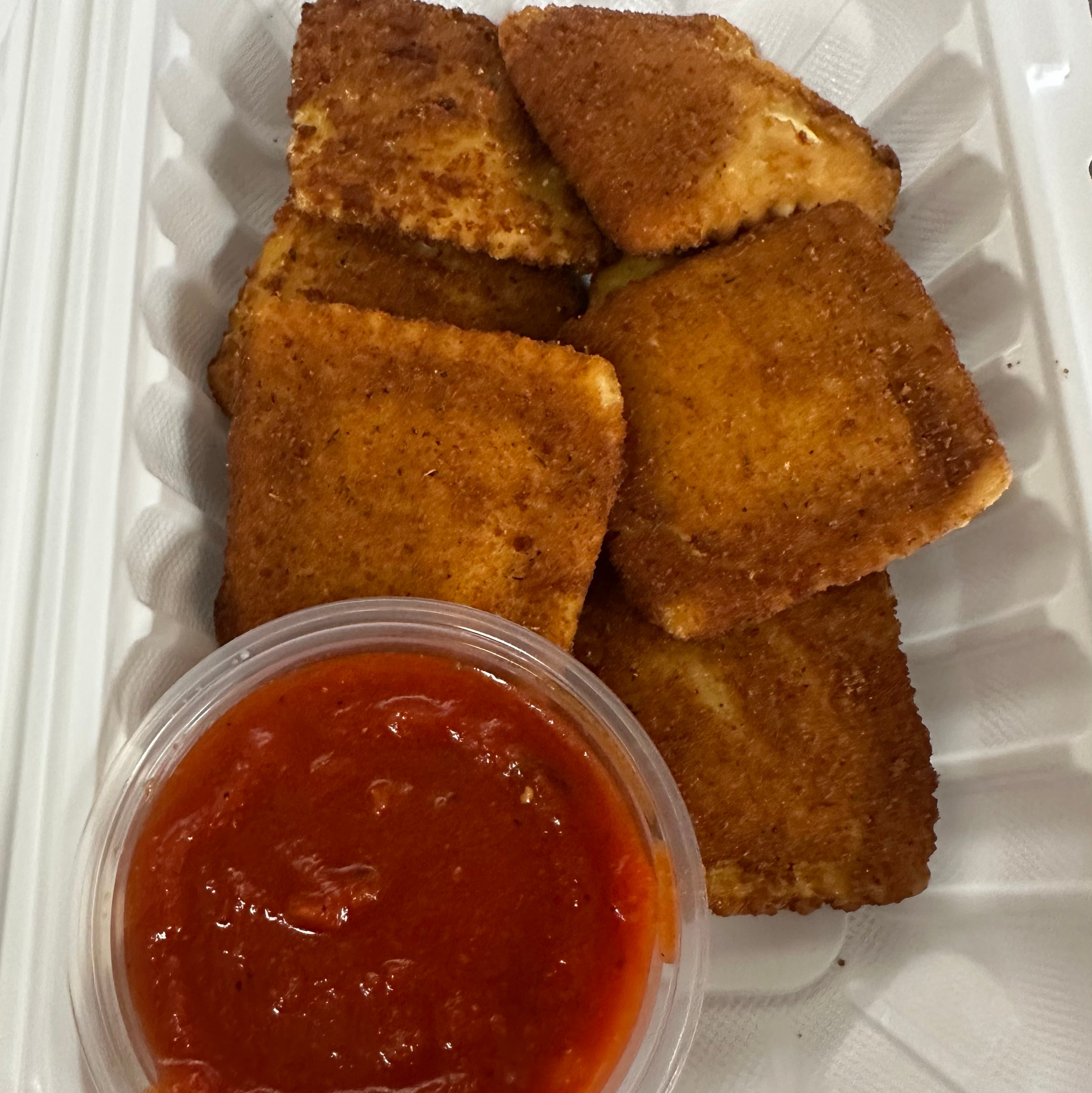 Fried Cheese Ravioli.
