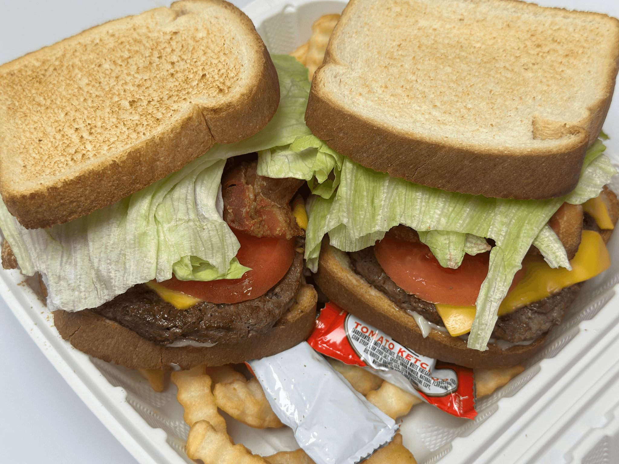 Cheeseburger Club Sandwich.