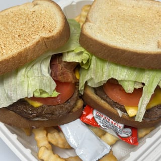 Cheeseburger Club Sandwich